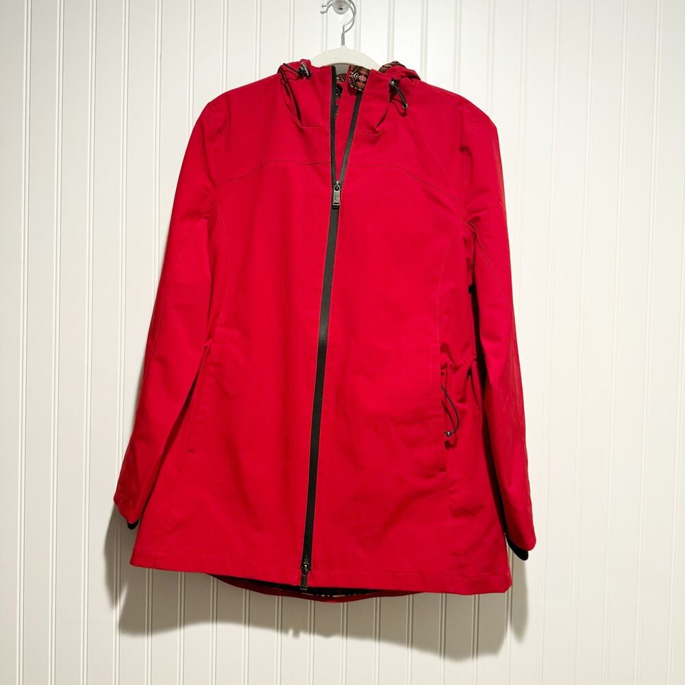 Pendleton Red Waterproof Rain Jacket Defined Waist Size Small